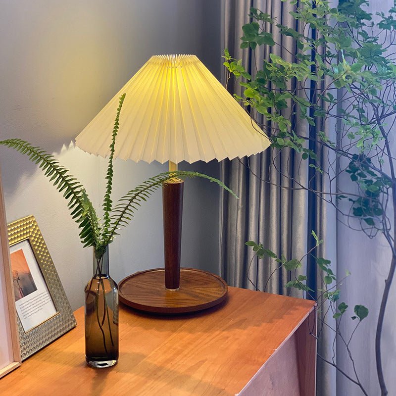 Vintage Wooden Table Lamp
