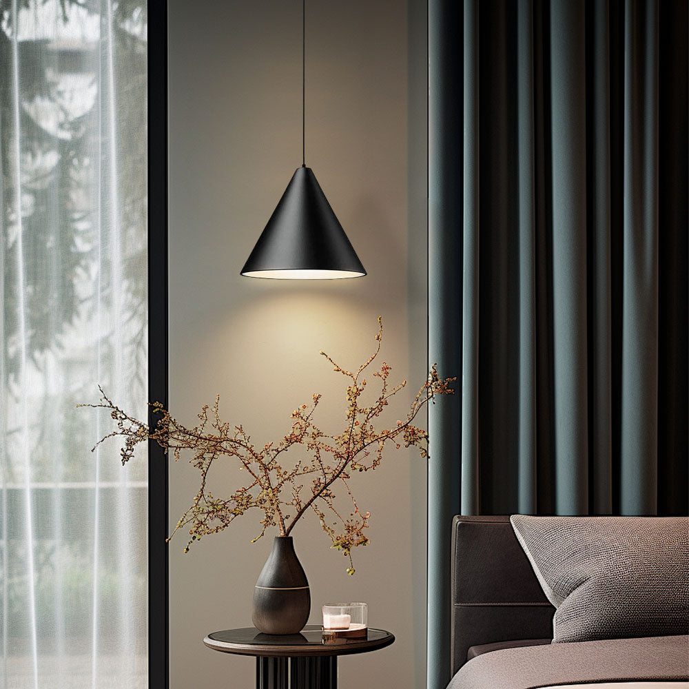 Modern Black Cone Pendant Lamp