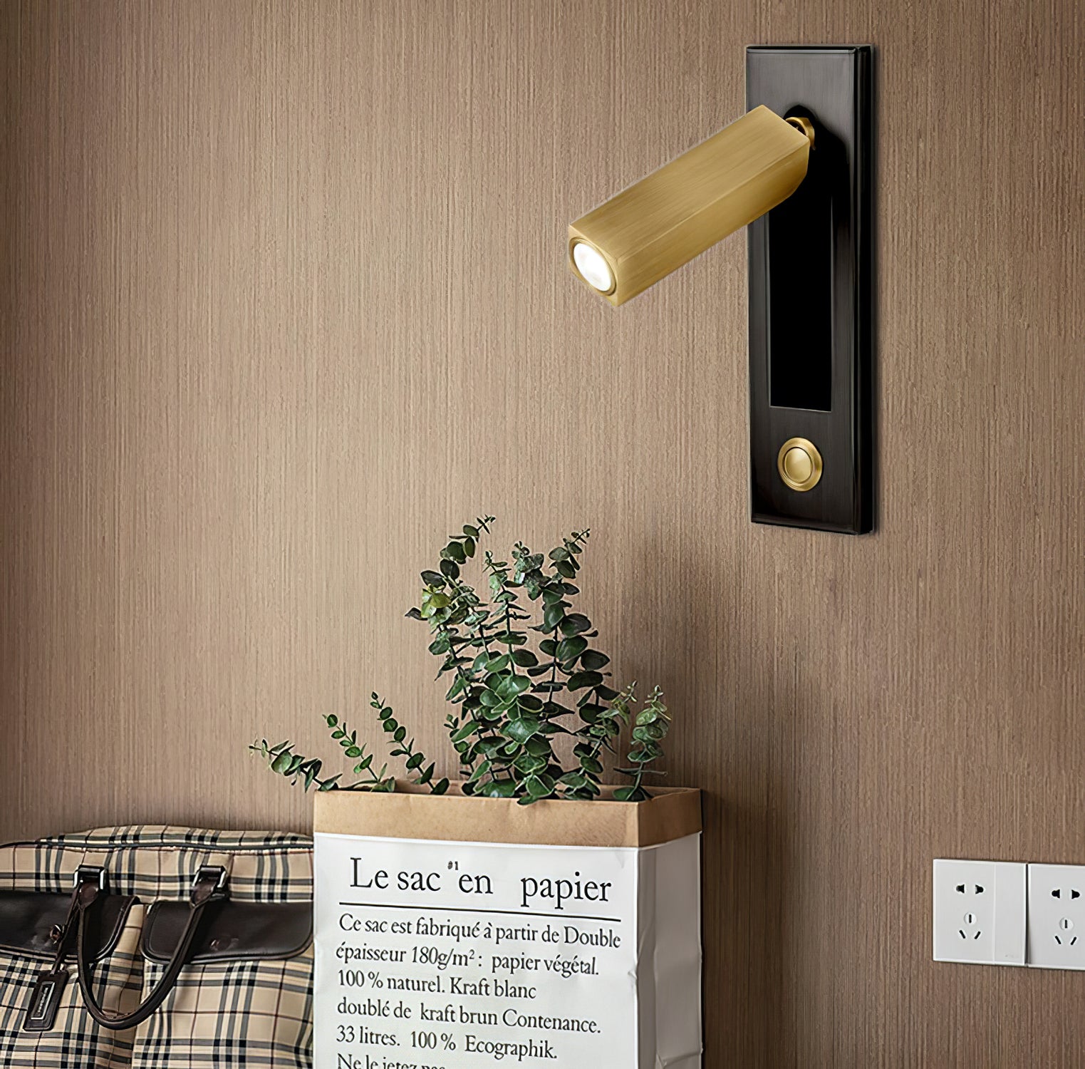 Modern Swivel Wall Reading Light Built In Design