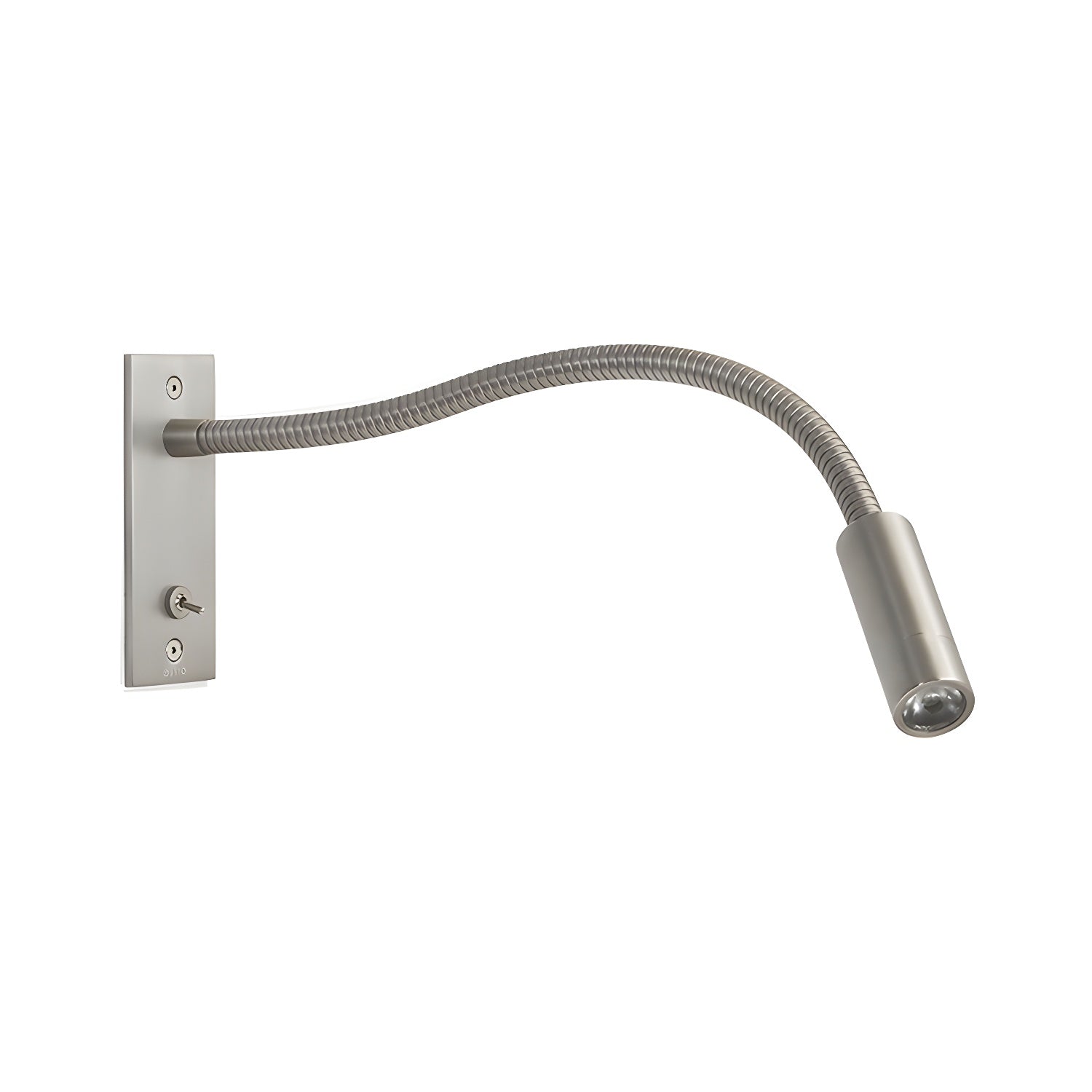 Adjustable Gooseneck Metal Wall Lamp with Cylindrical Head