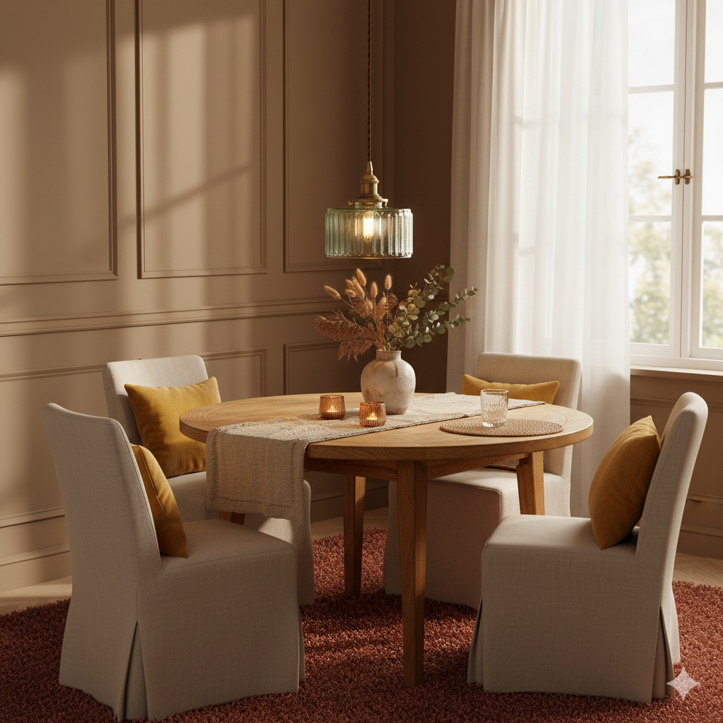 Brass Textured Glass Round Ceiling Pendant Light