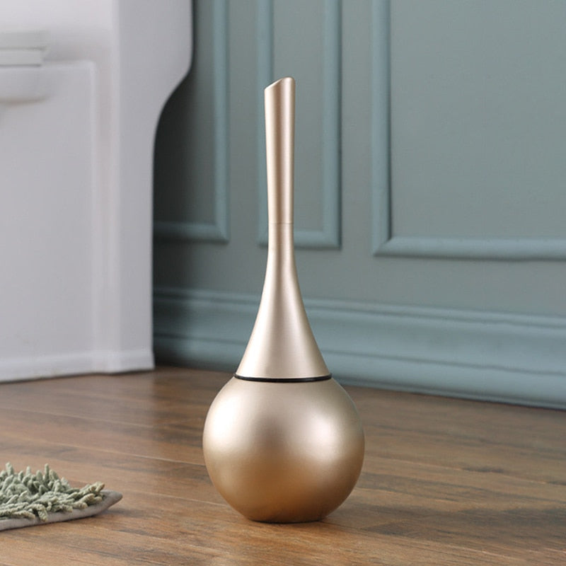 Toilet Brush with Holder Modern Bathroom Cleaning Brush Set