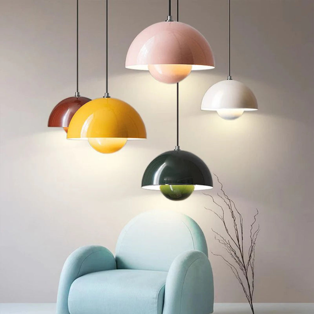 Half-Dome Multicolor Pendant Chandelier