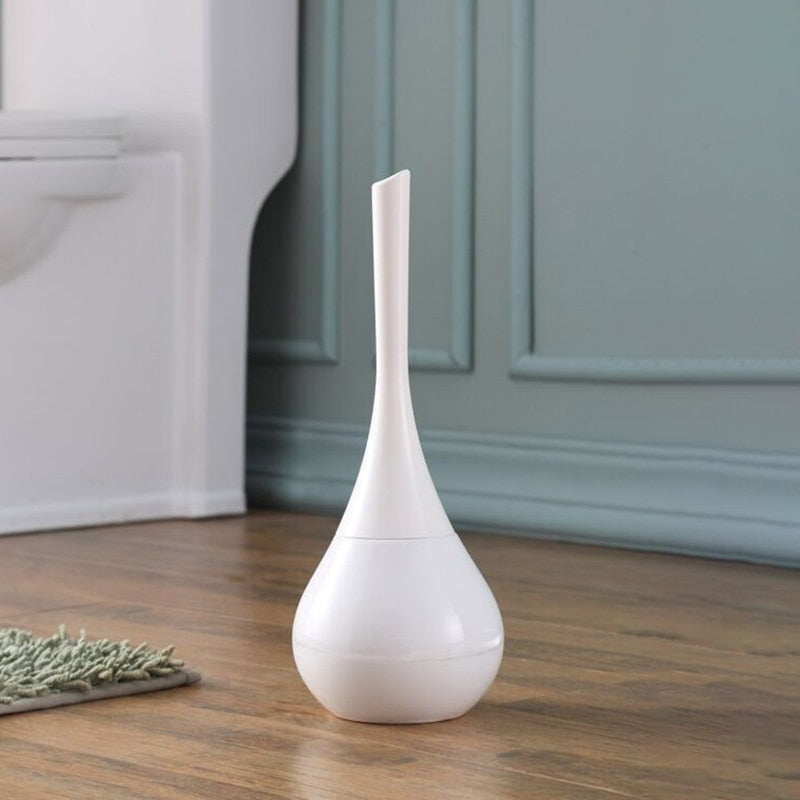 Toilet Brush with Holder Modern Bathroom Cleaning Brush Set