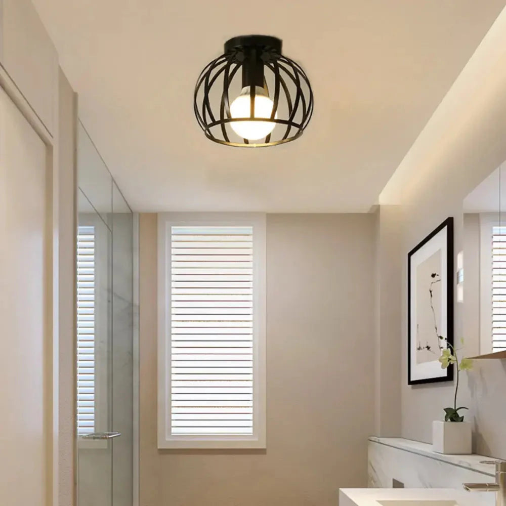 Black Vintage Industrial Ceiling Light