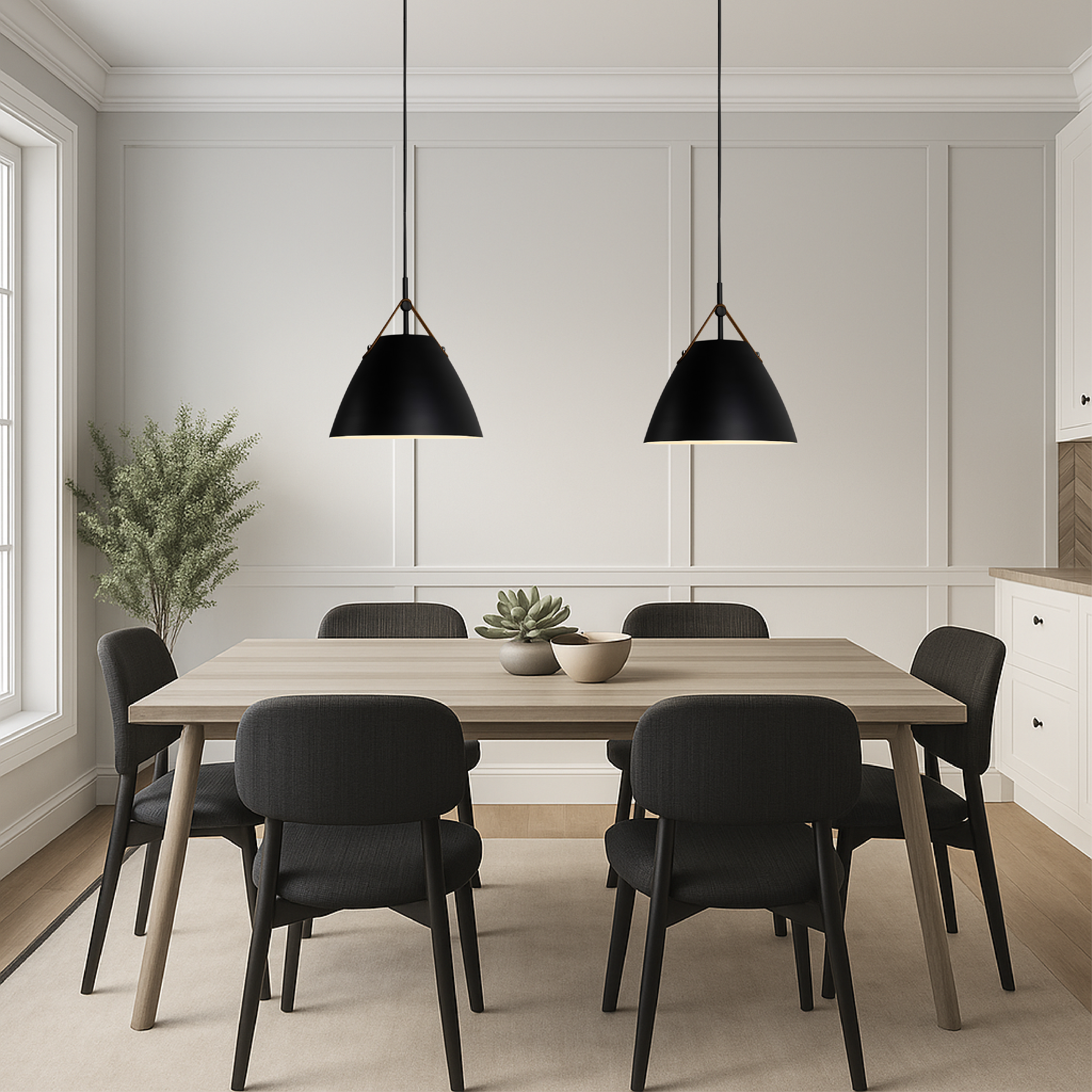 Modern Scandinavian Coloured Pendant Light
