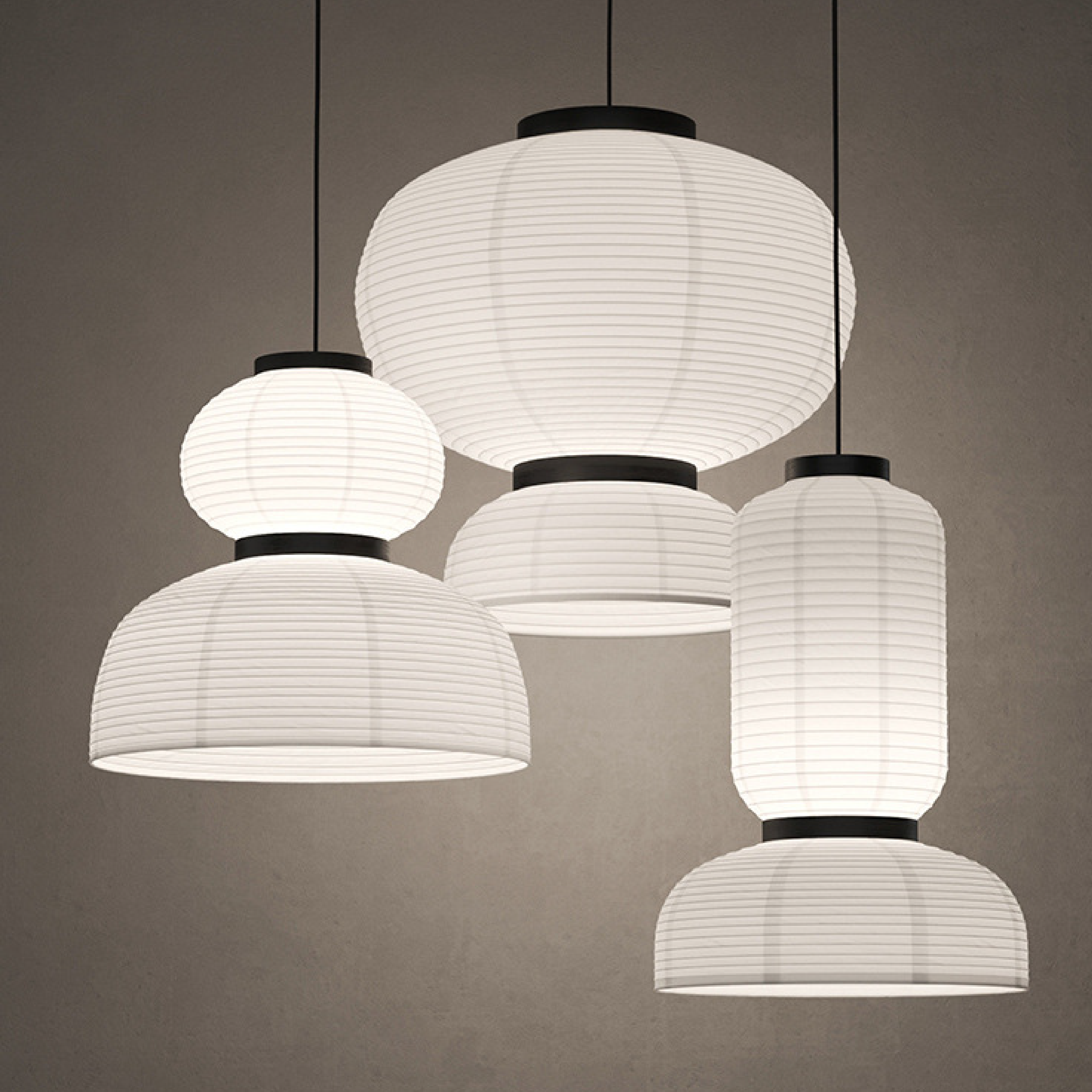 Japanese Wabi Sabi Rice Paper Pendant Lamp