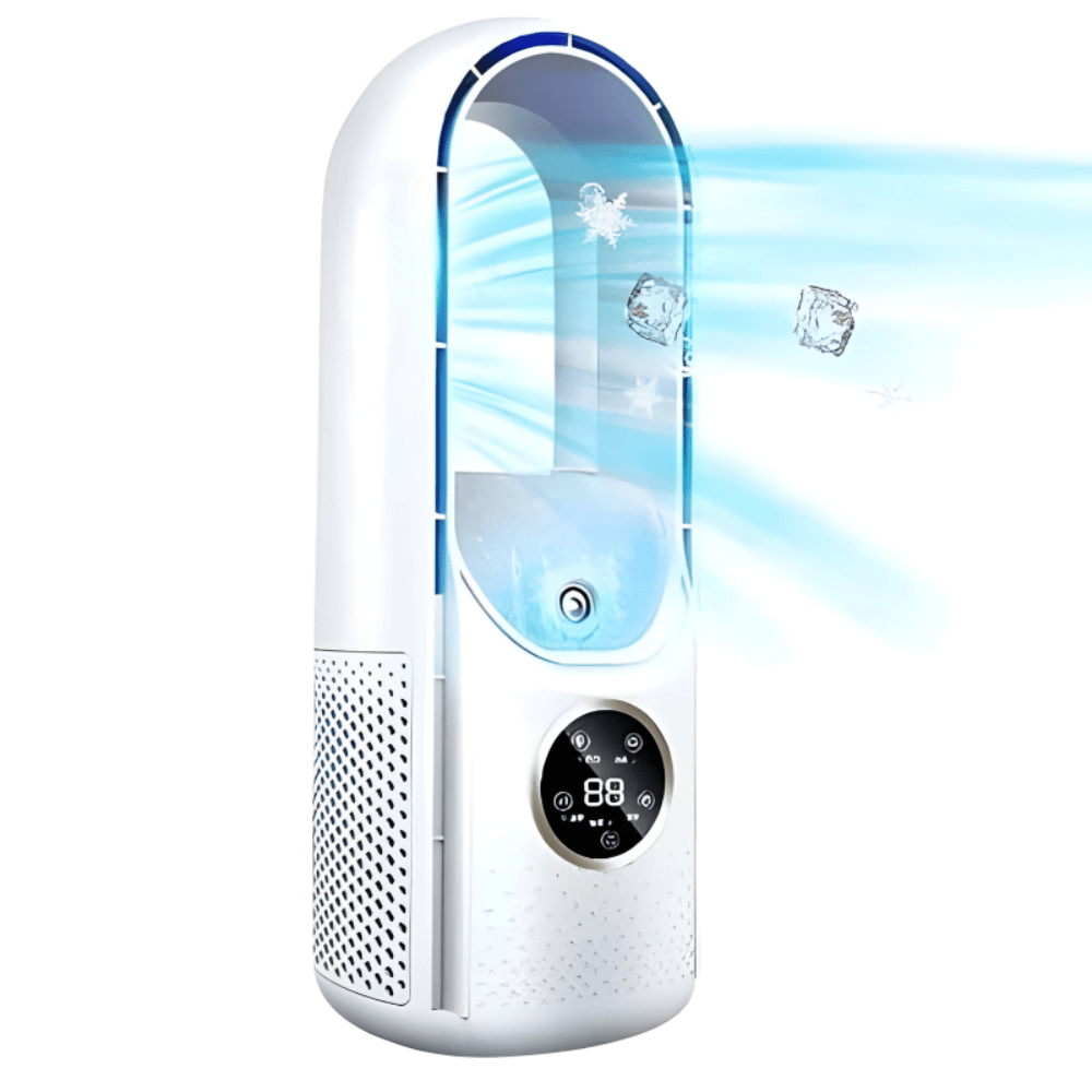Bladeless Tower Air Cooler – Ultra-Quiet Fan for Bedroom & Home Office