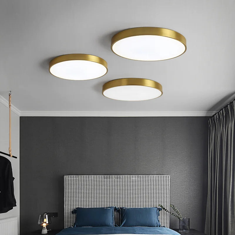 Round LED Ceiling Light with Metal Frame