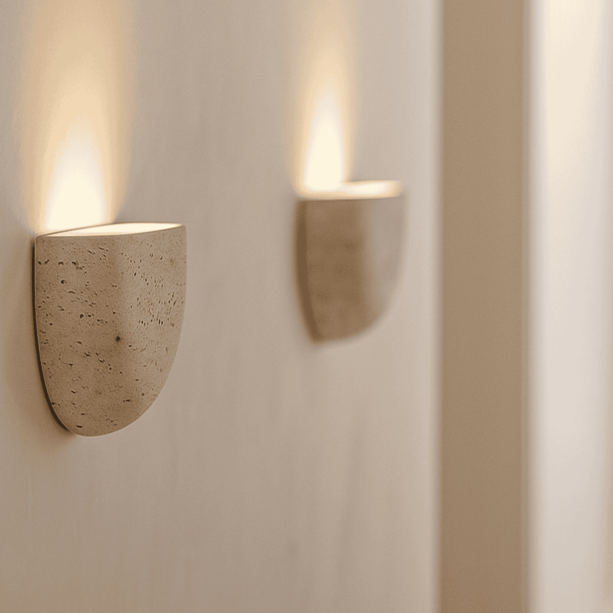Wabi Sabi Steen Wandlamp Zachte Ambient Verlichting