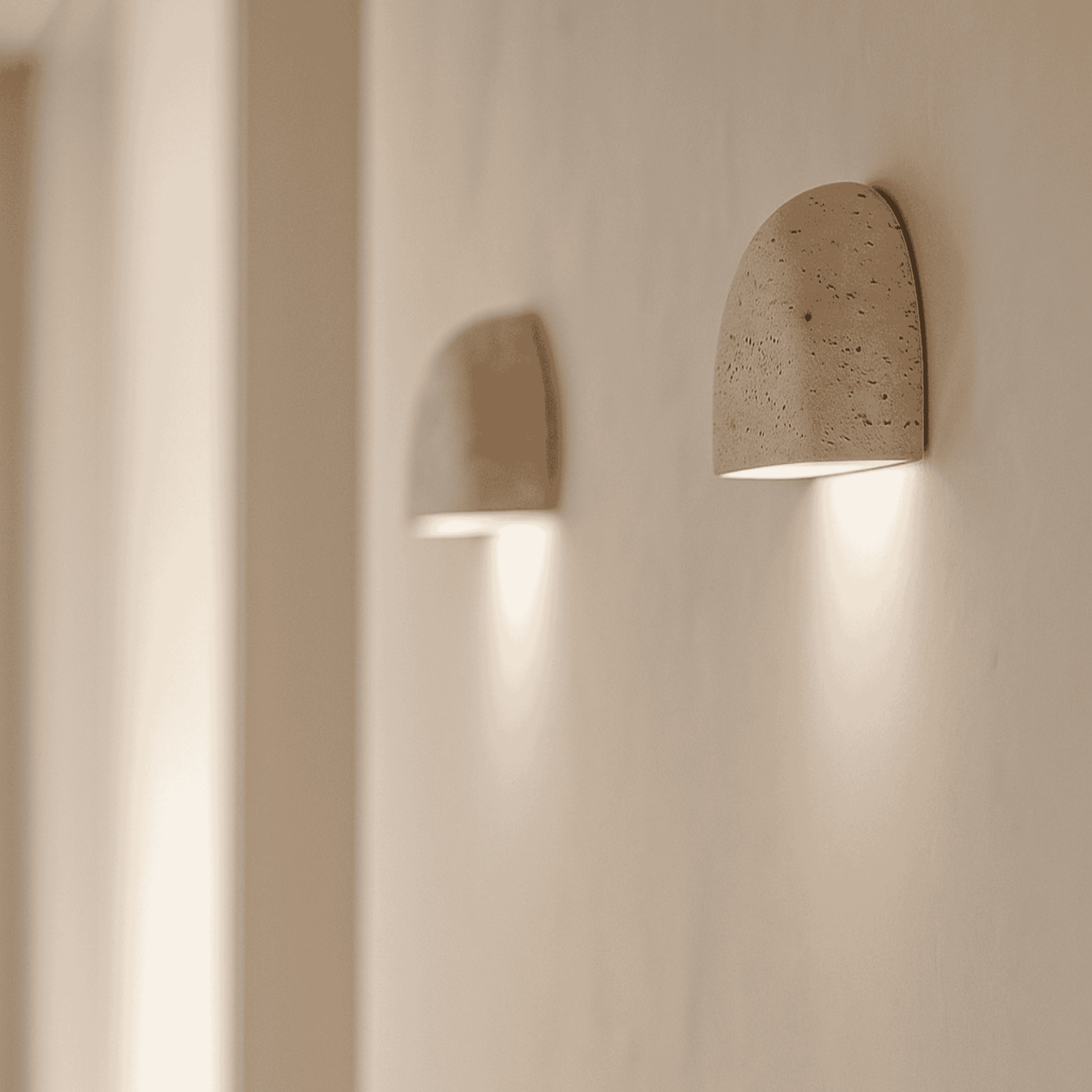 Wabi Sabi Steen Wandlamp Zachte Ambient Verlichting