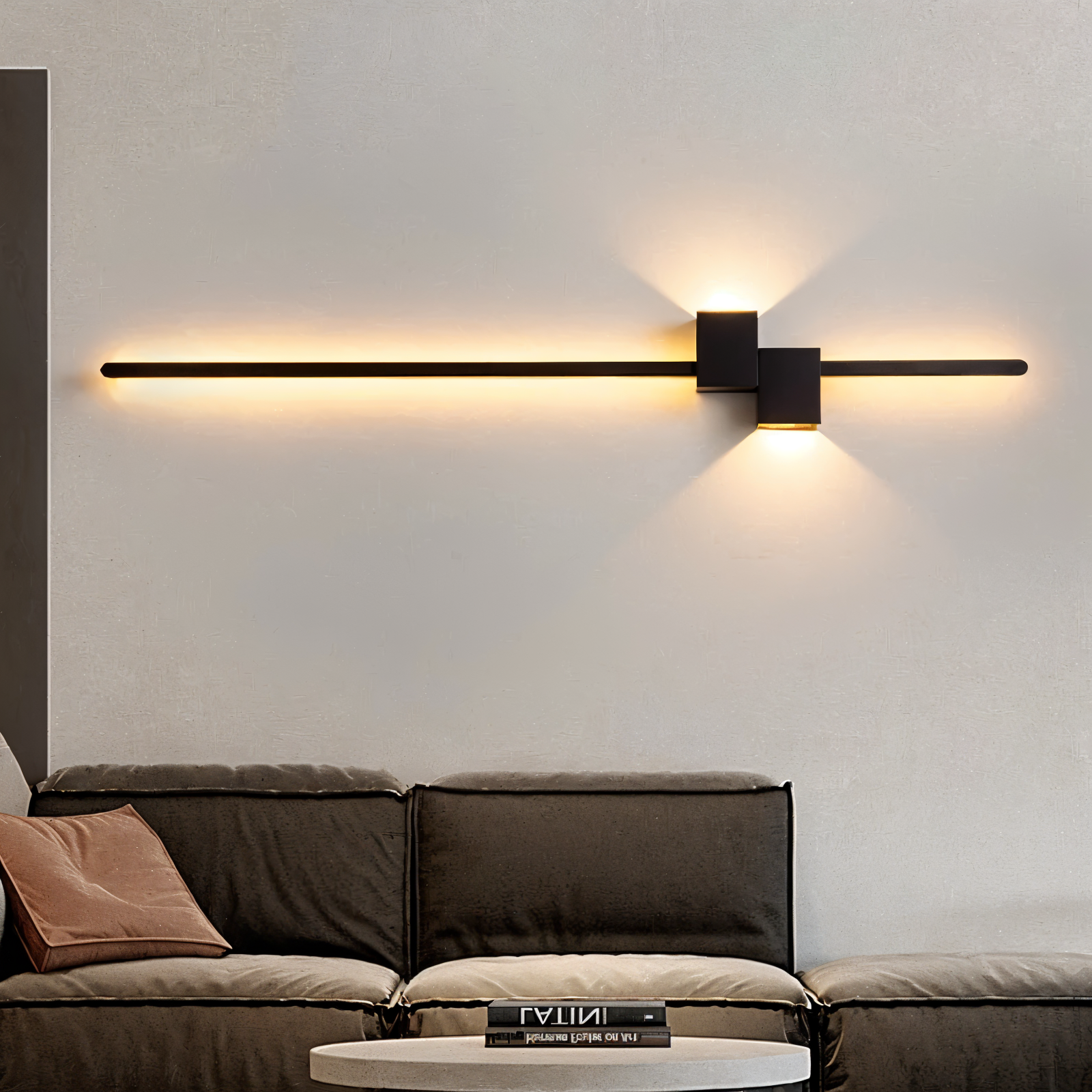 Lineaire LED-wandlamp met slank modern ontwerp