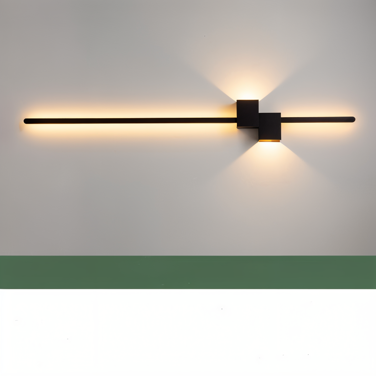 Lineaire LED-wandlamp met slank modern ontwerp