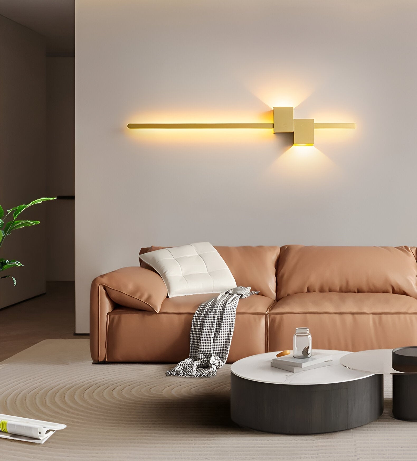 Lineaire LED-wandlamp met slank modern ontwerp