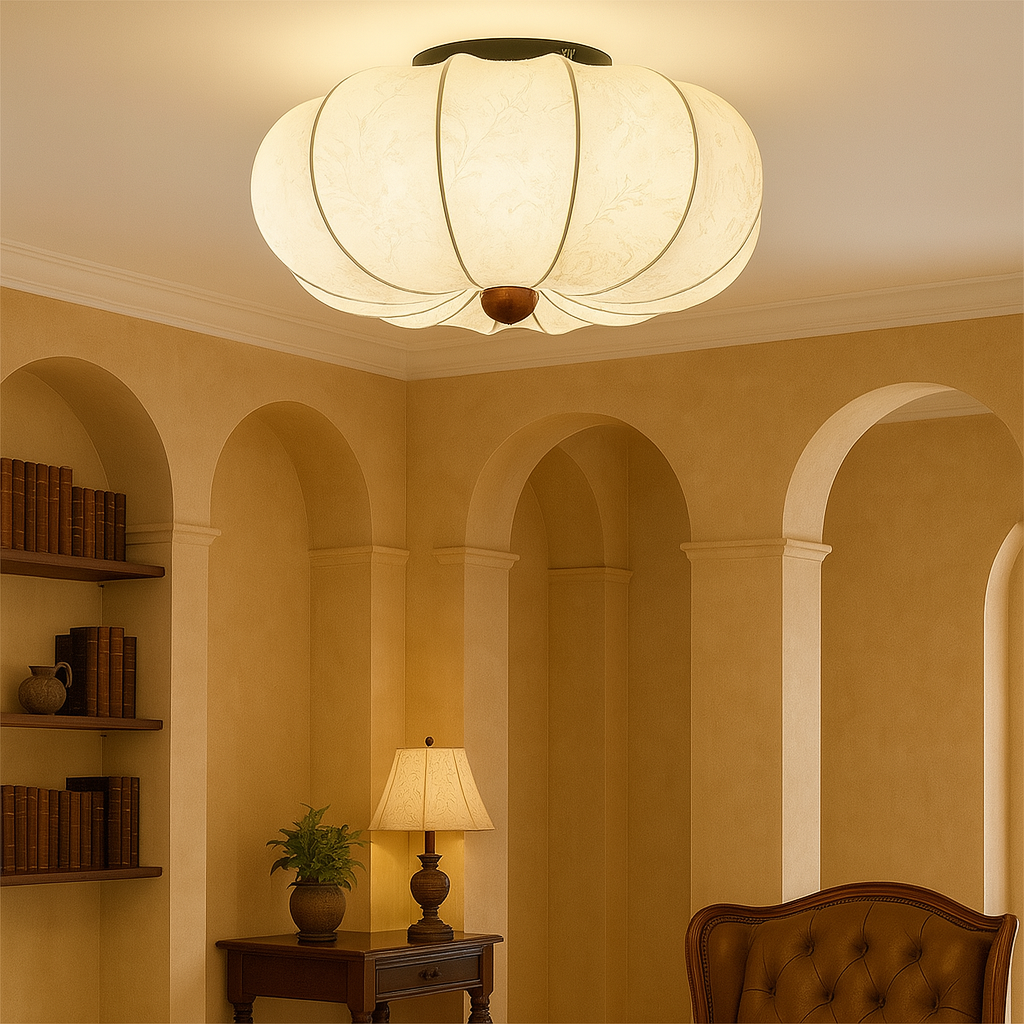 Contemporary Silk Ceiling Light