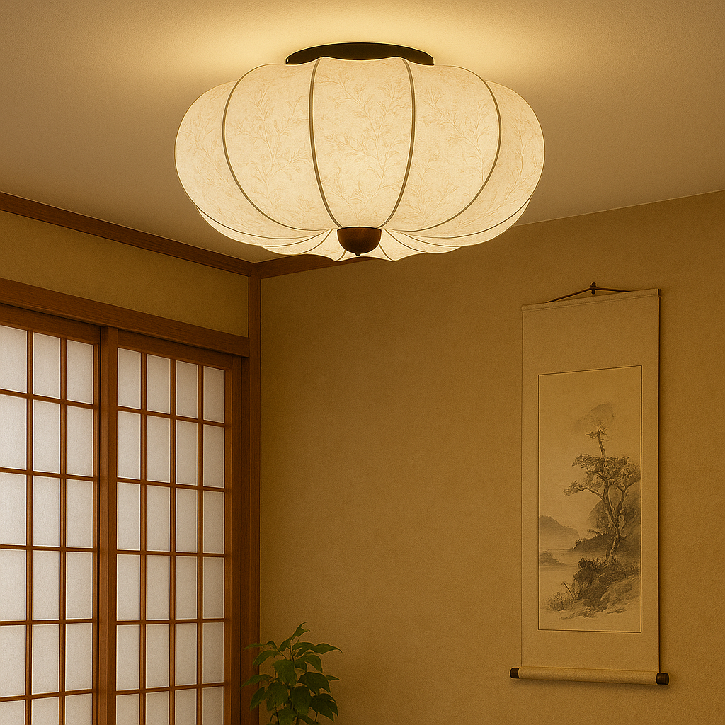 Contemporary Silk Ceiling Light