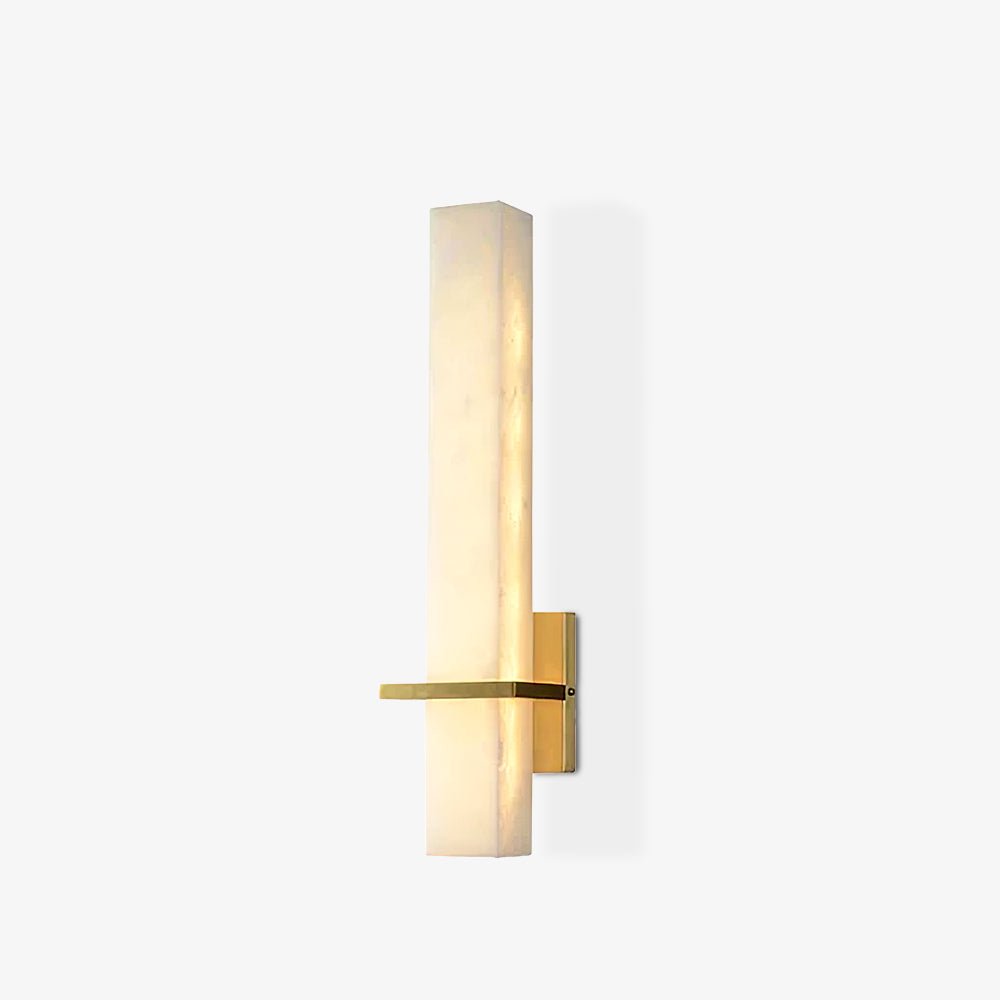 Modern Alabaster Wall Lamp Brass LED Indoor Wall Light Fixture