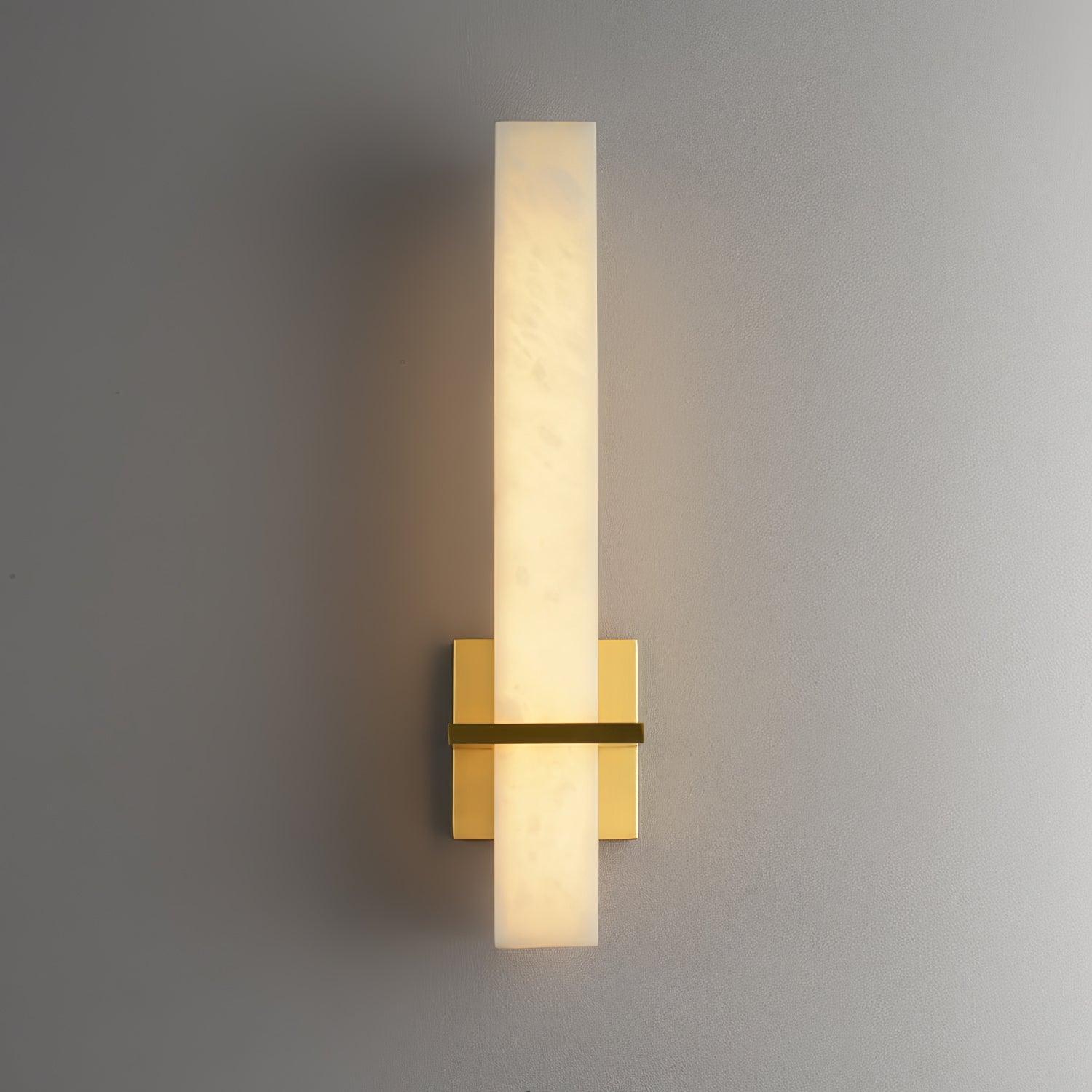 Modern Alabaster Wall Lamp Brass LED Indoor Wall Light Fixture