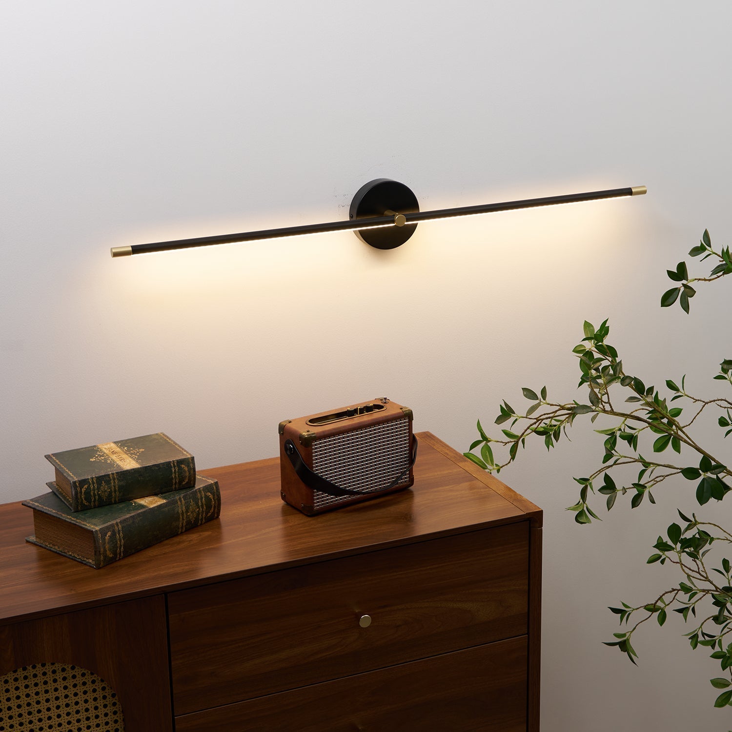 Minimalist Double-Rod LED Wall Sconce Light