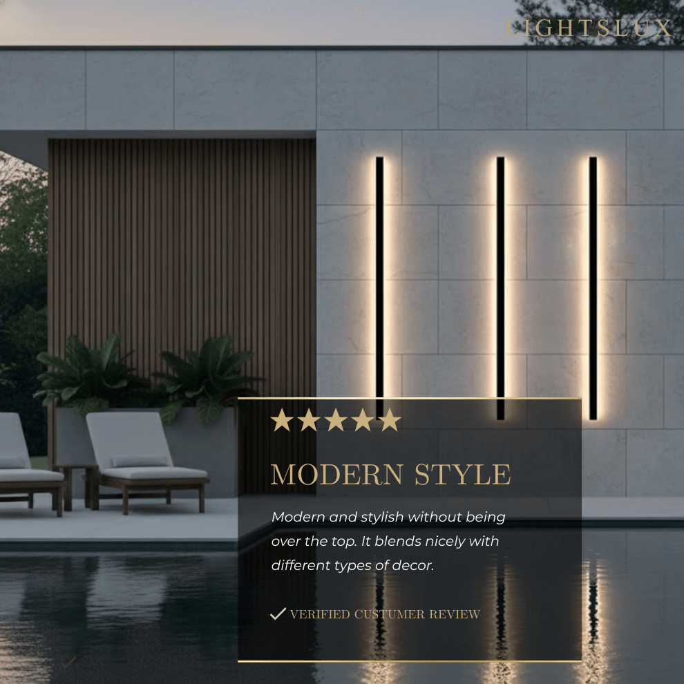 Applique murale LED d'extérieur moderne noire avec détecteur