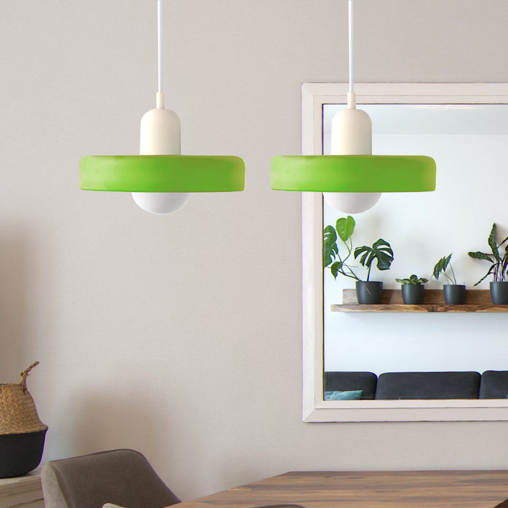 Bauhaus Double Glass Pendant Lamp with Adjustable Height