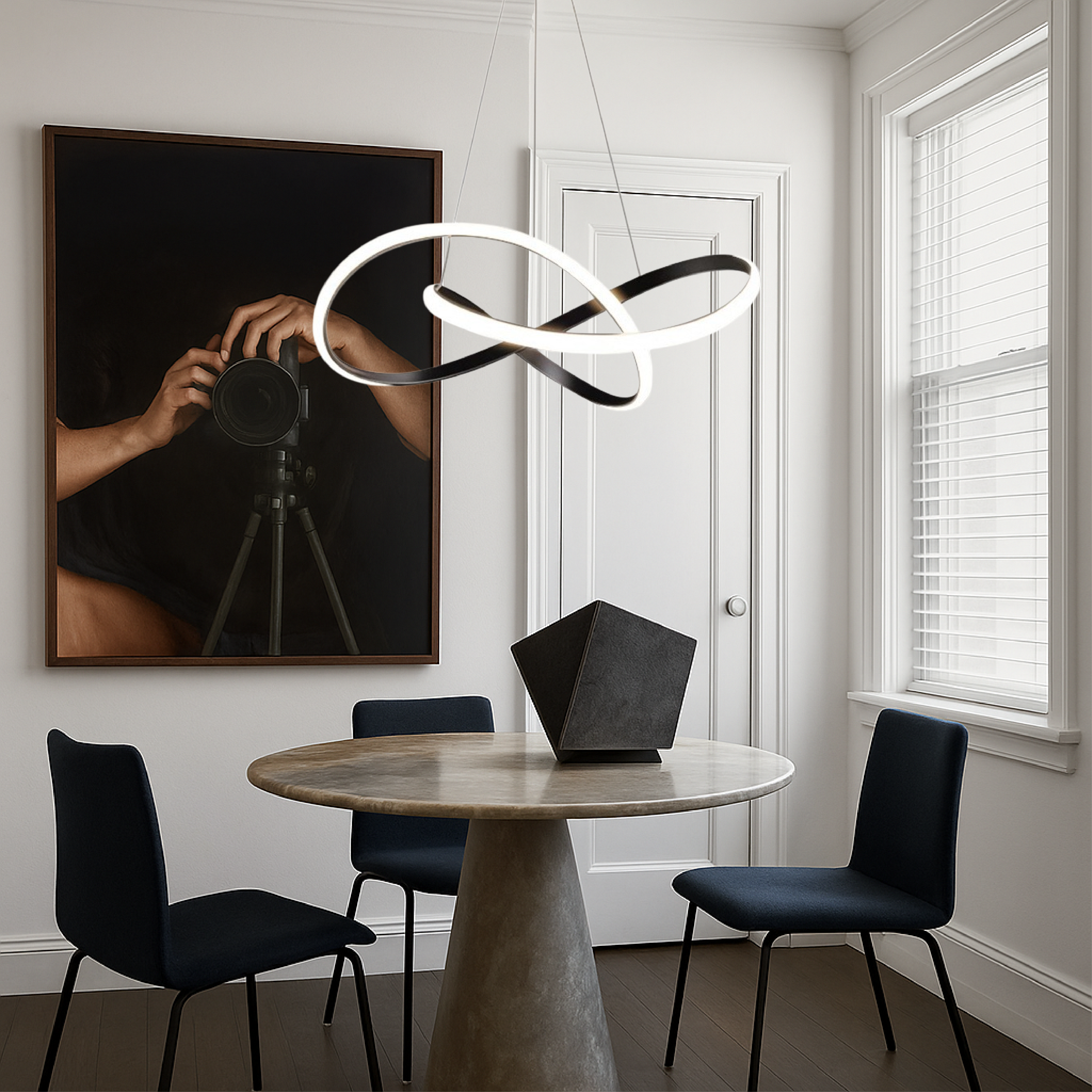 Modern LED Infinity Pendant Light