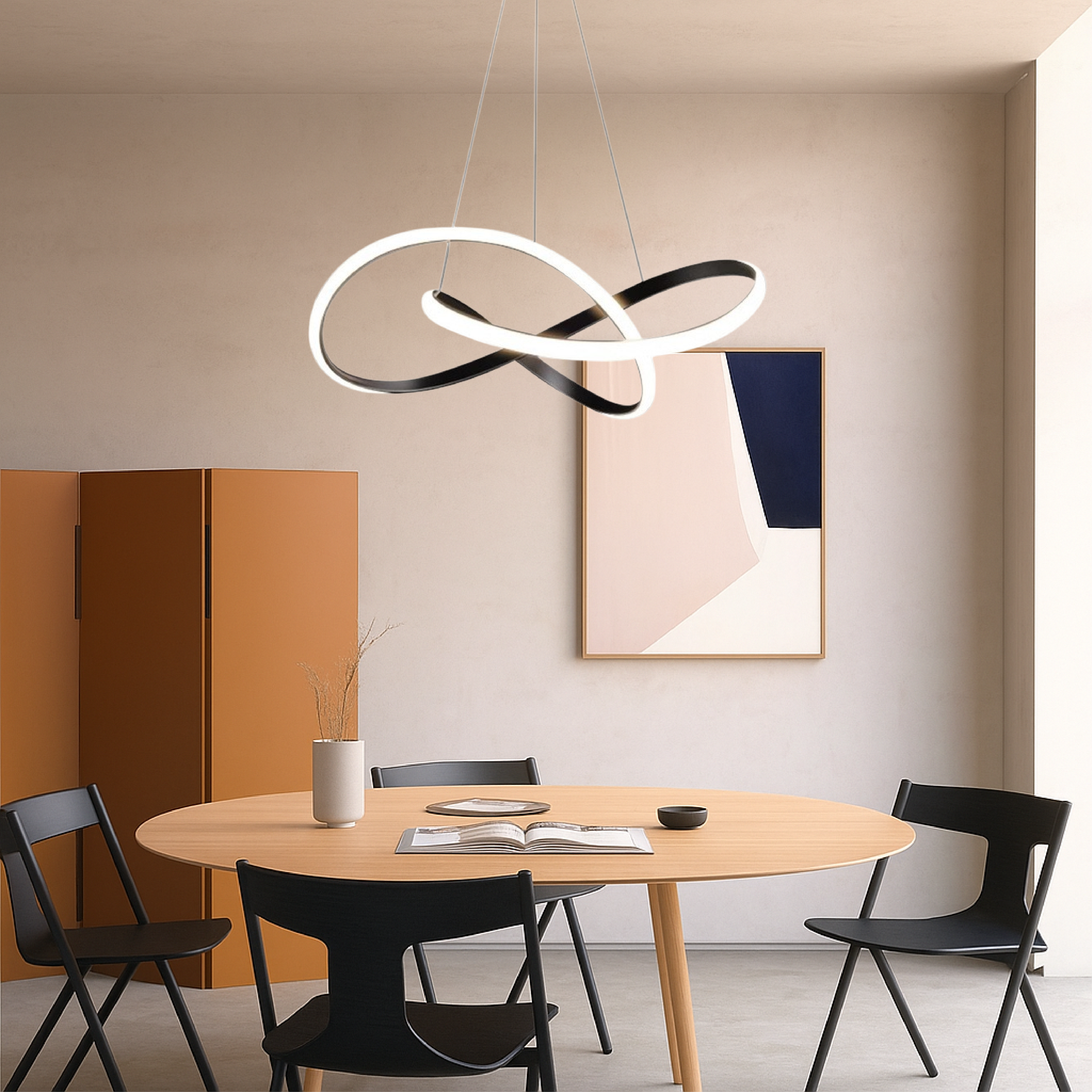 Modern LED Infinity Pendant Light