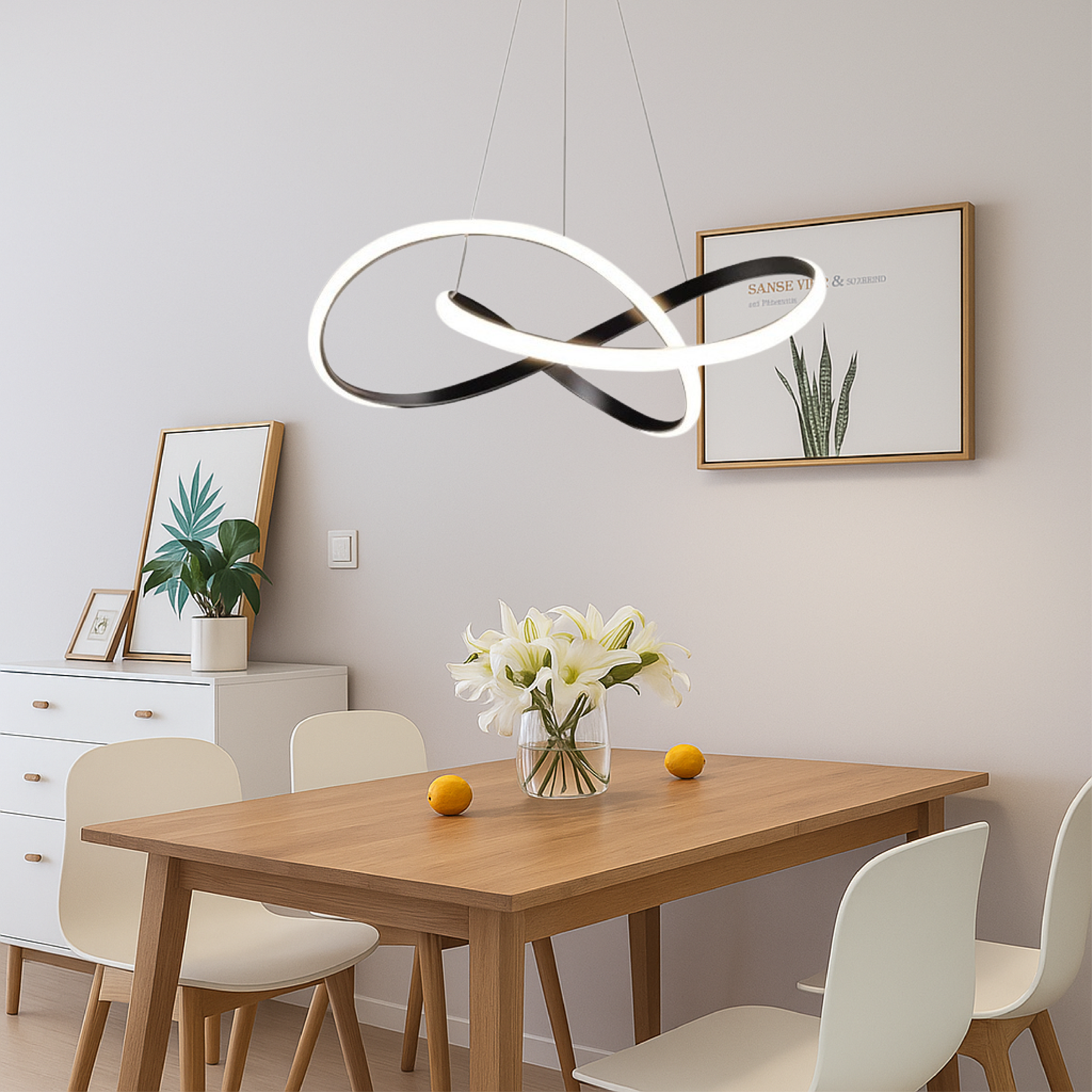 Modern LED Infinity Pendant Light