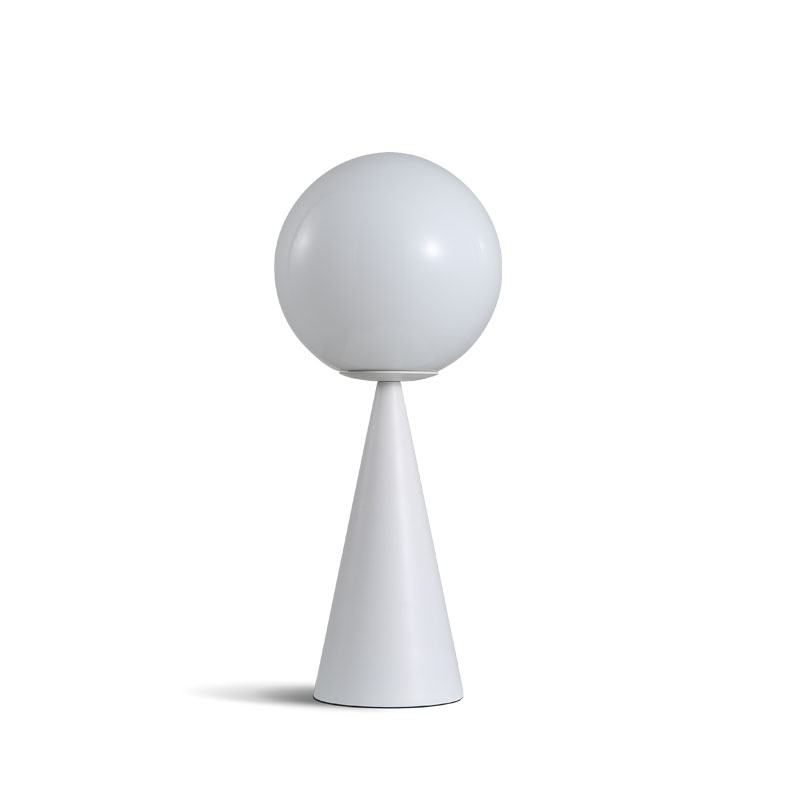 Modern Table Lamp with Frosted Glass Globe
