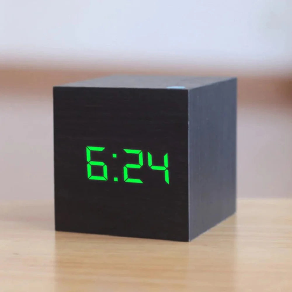 Compact Mini LED Digital Alarm Clock