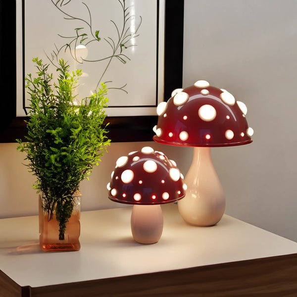 Decorative Fairy Mushroom Table Lamp