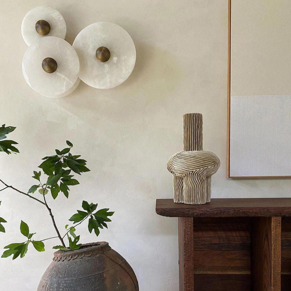 Nordic Alabaster Marble LED Wall Light for Living Room