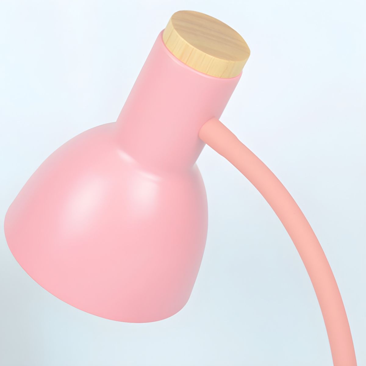 Lampe de table nordique avec base en bois et abat-jour réglable