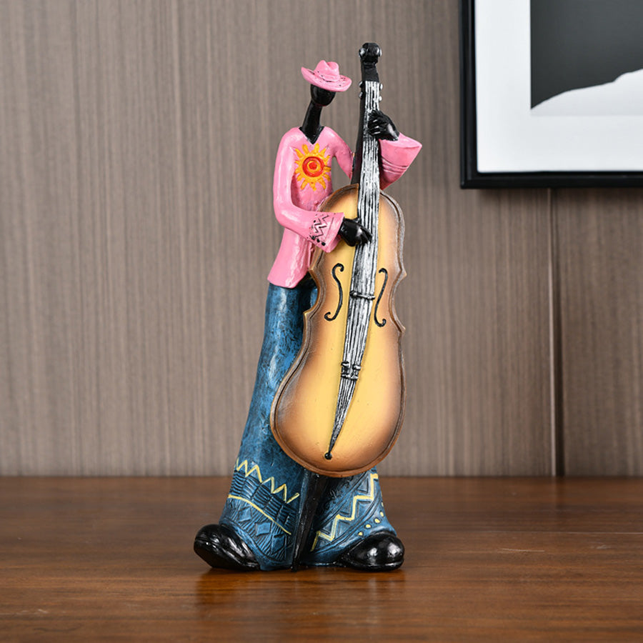 Jazz Musician Resin Statue Music Decor