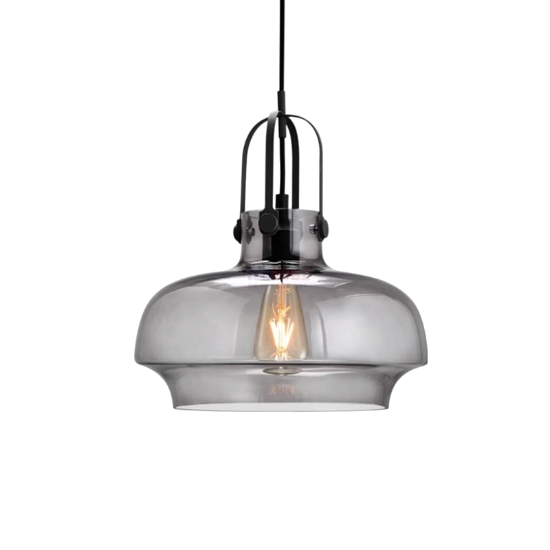 Industrial Vintage Glass Pendant Light