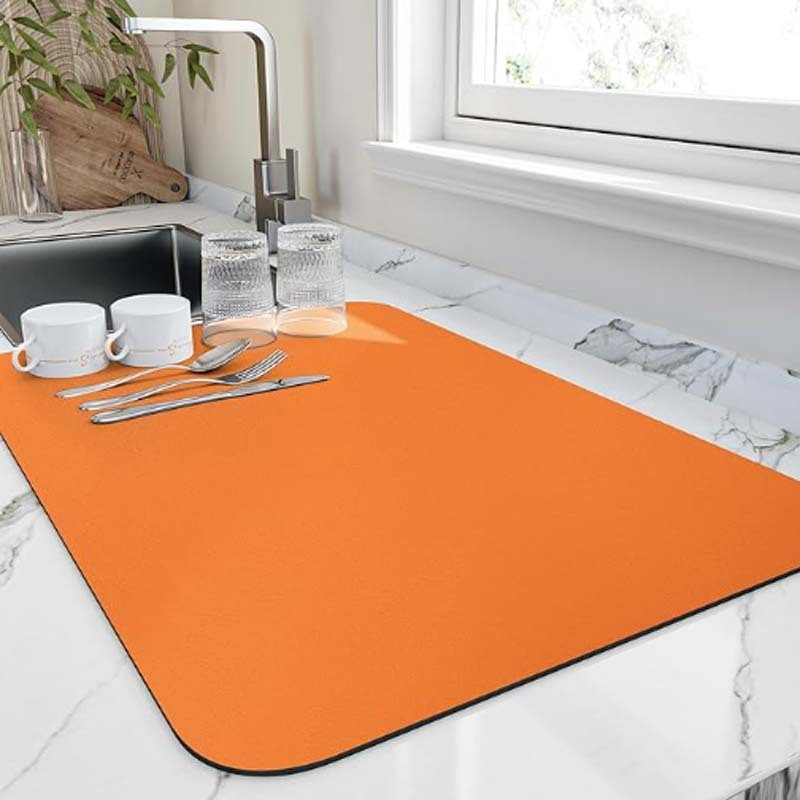 Kitchen Drying Mat Water Absorbent Dish Drying Pad