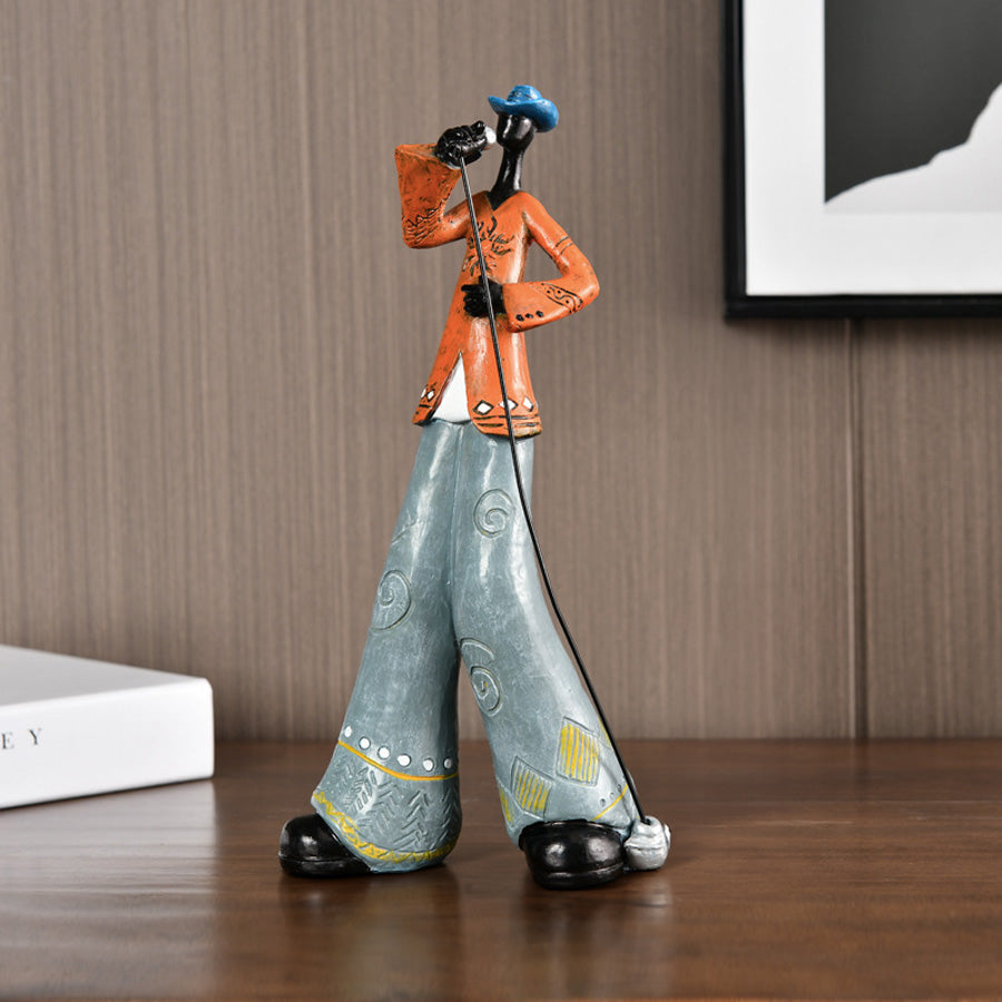 Jazz Musician Resin Statue Music Decor