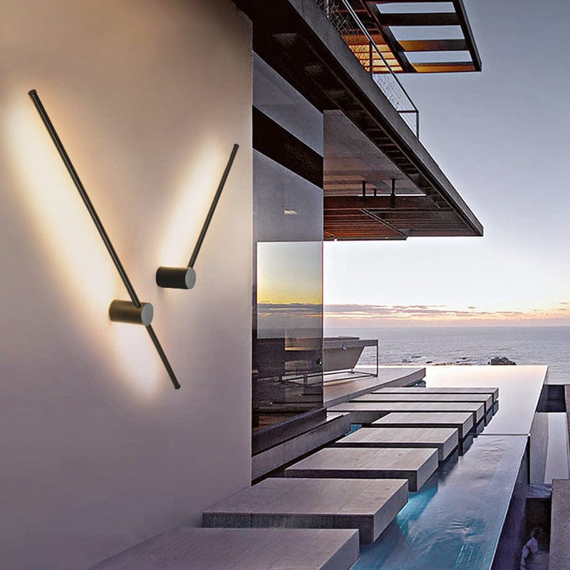 Minimalist Linear Outdoor Wall Light