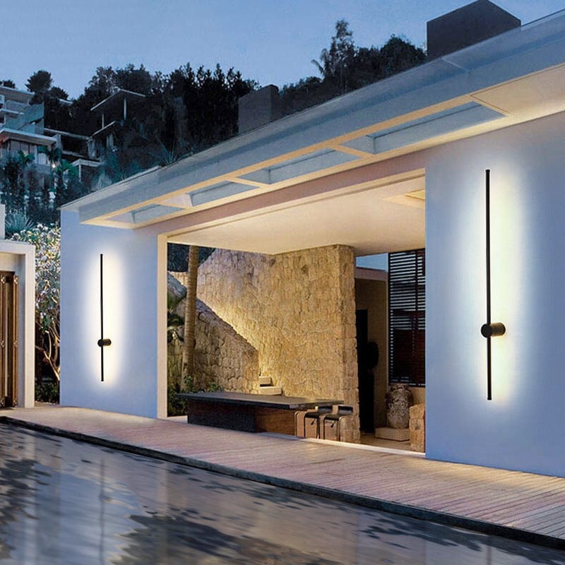 Minimalist Linear Outdoor Wall Light
