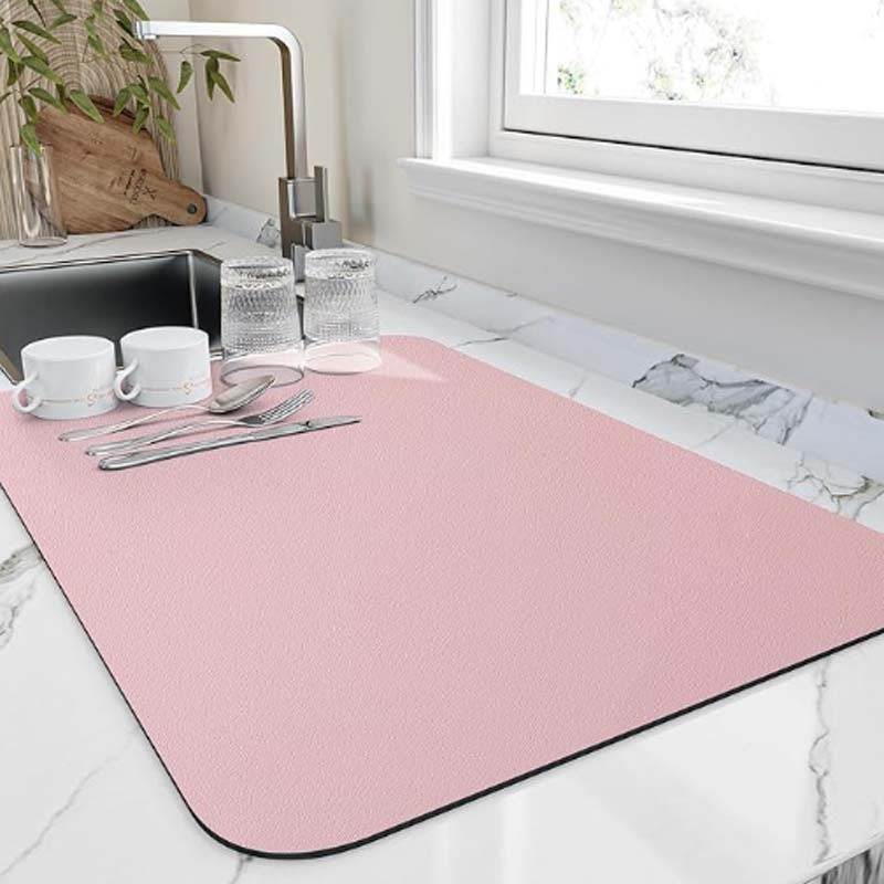 Kitchen Drying Mat Water Absorbent Dish Drying Pad