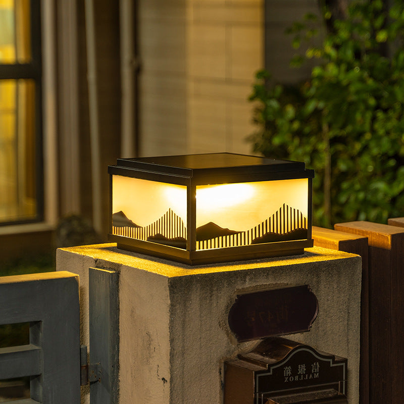 Solar Landscape Lantern Post Light