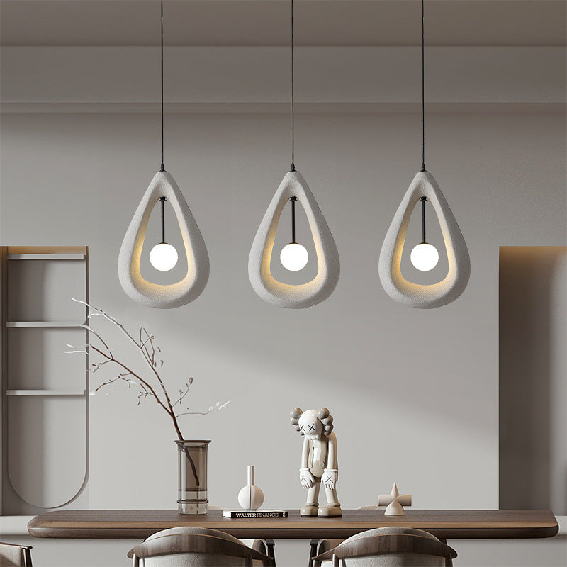 Japandi ovale hanglamp