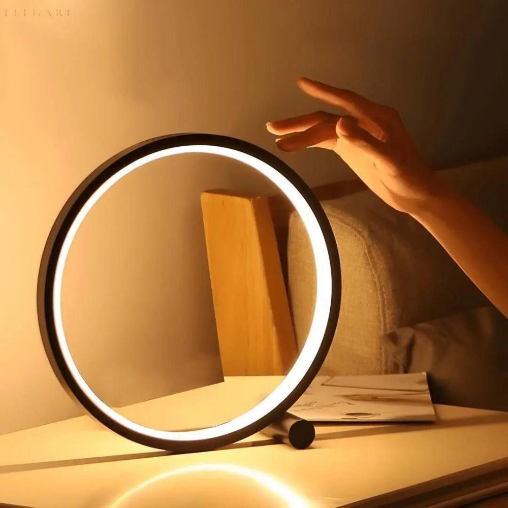 Dimmable LED Ring Desk Lamp