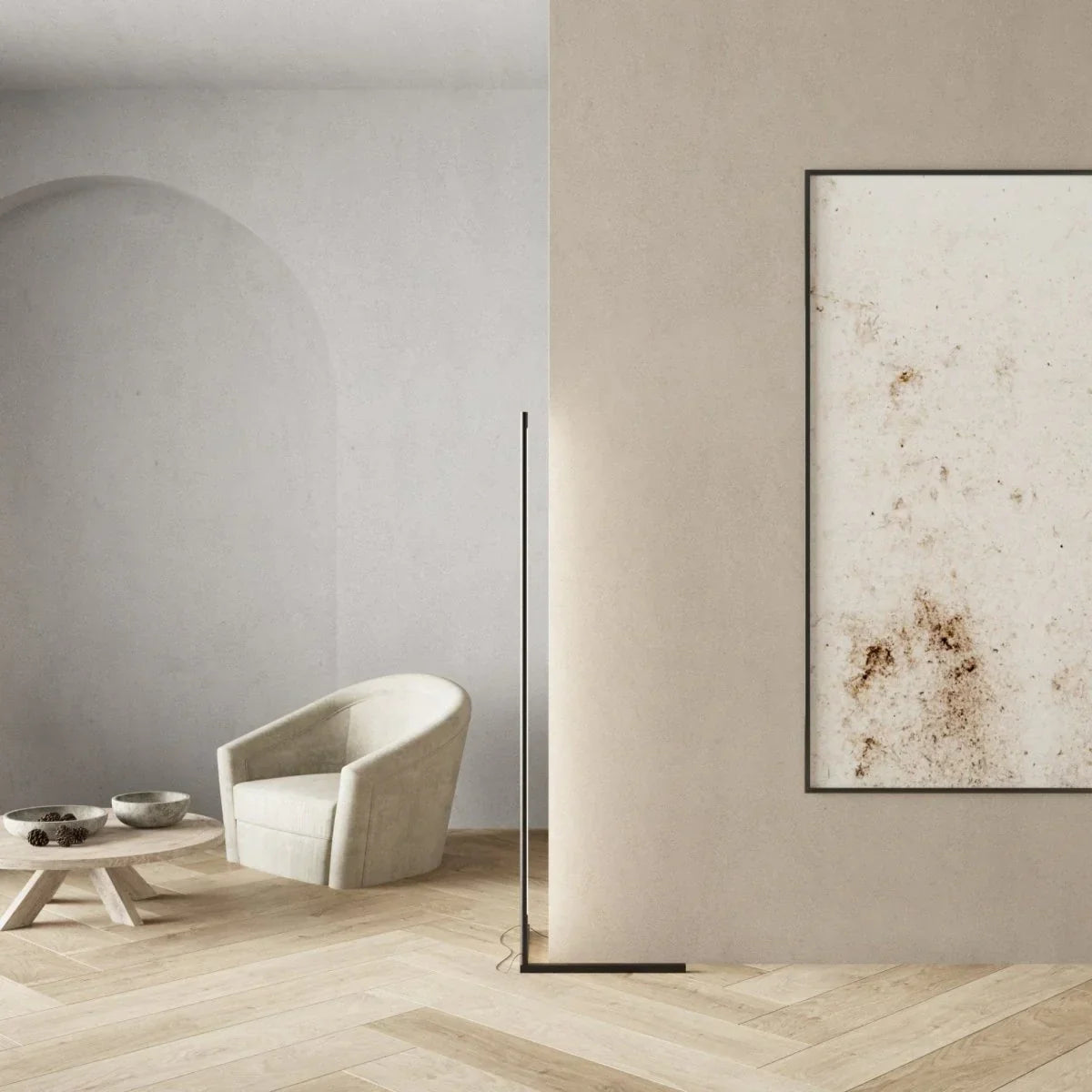 Smart Ambient LED Corner Floor Lamp