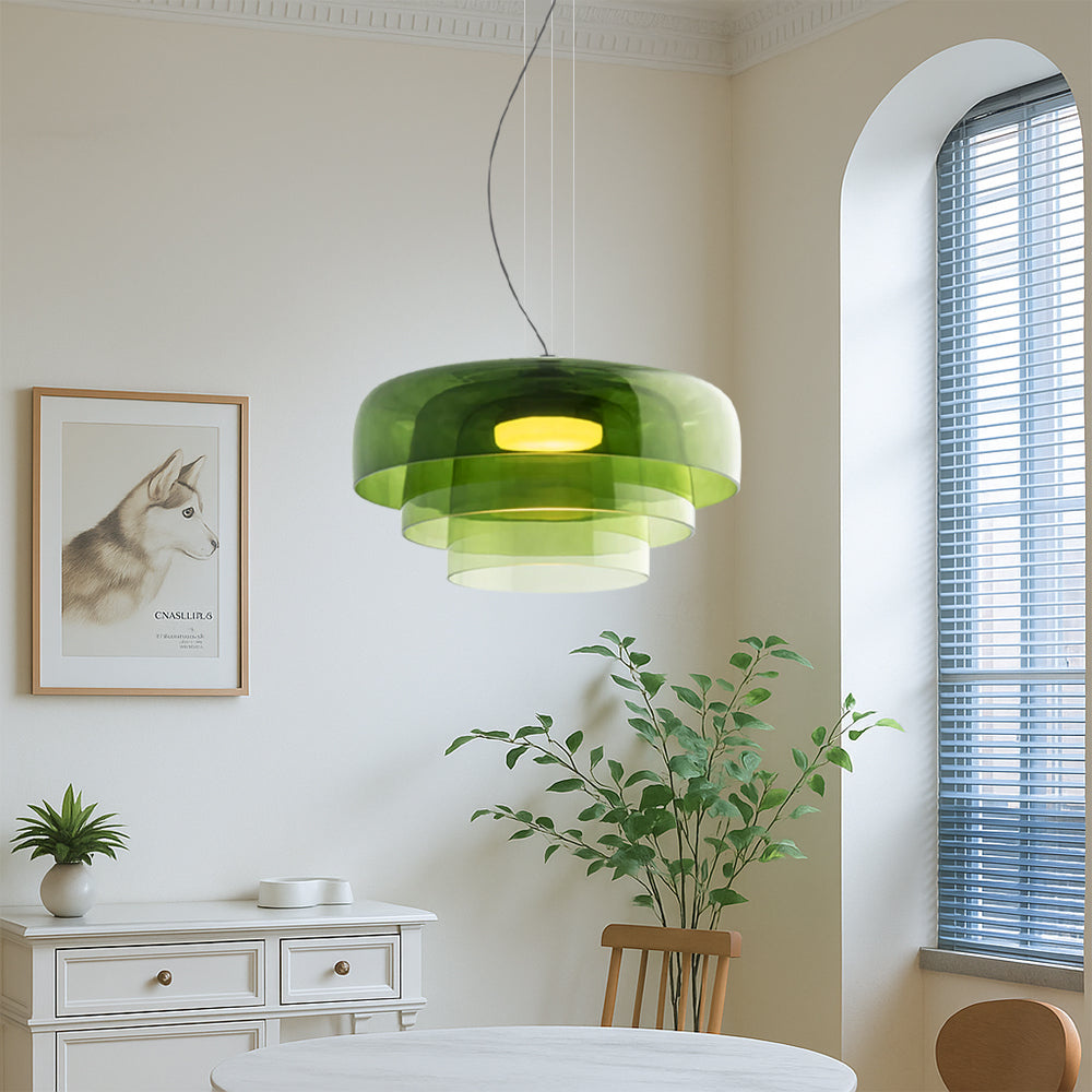 Layered Glass Pendant Light