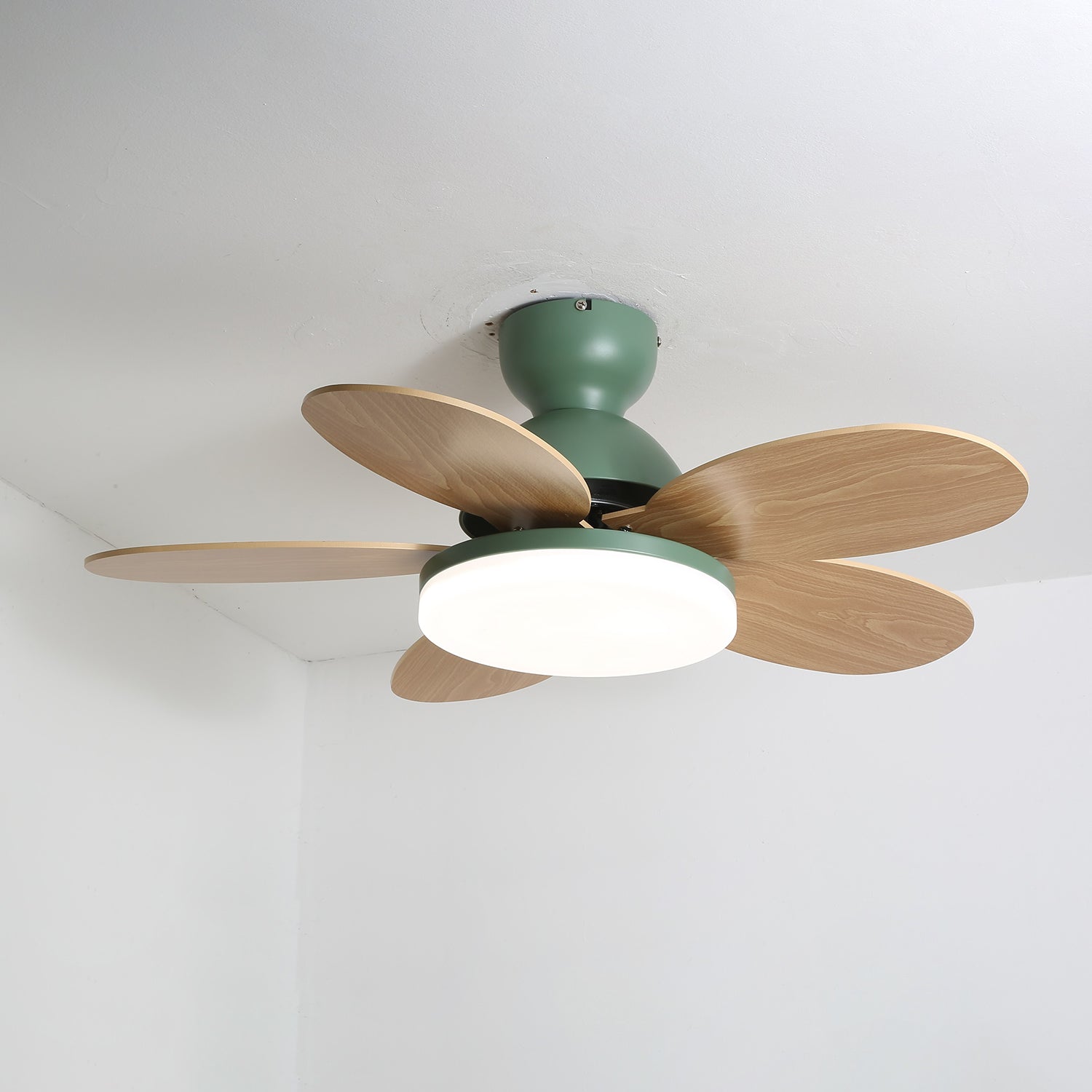 Modern Ceiling Fan LED Light with Multicolour Blades