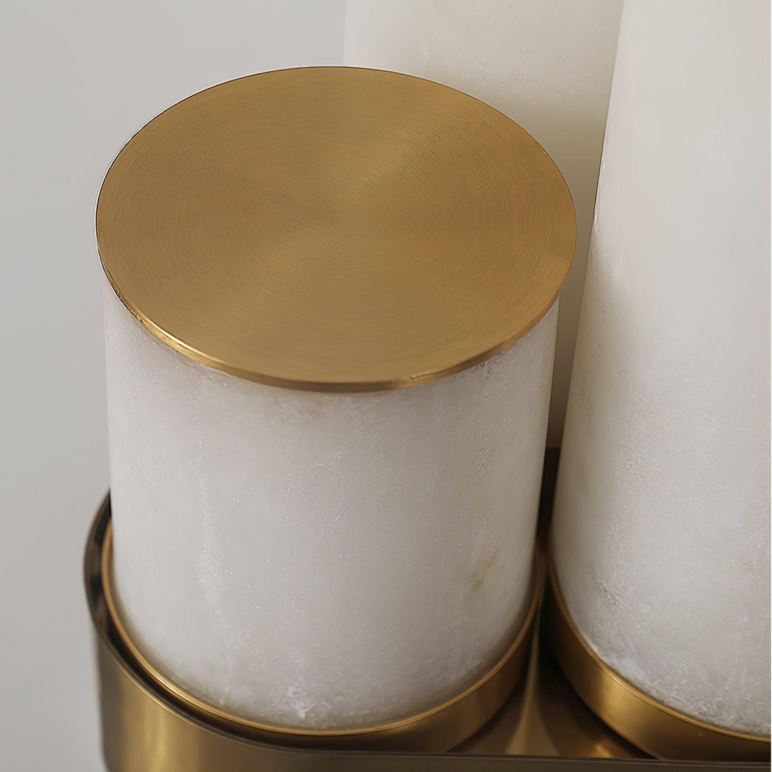 Stone Floor Lamp with Tall Alabaster Light Panels