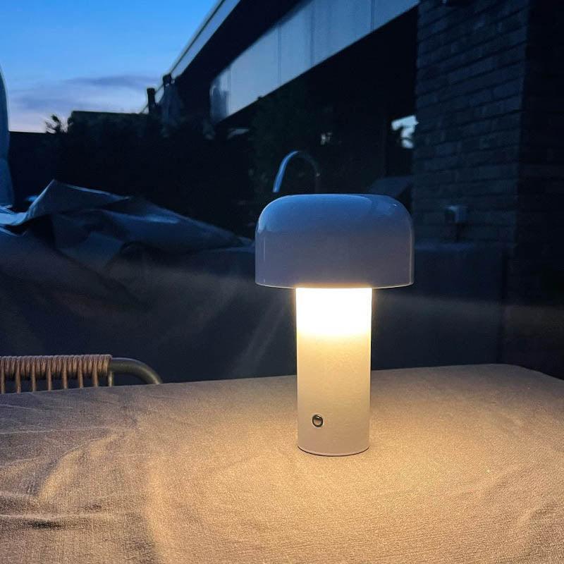 Lampe de table champignon rétro italienne portable