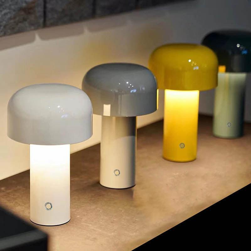 Lampe de table champignon rétro italienne portable