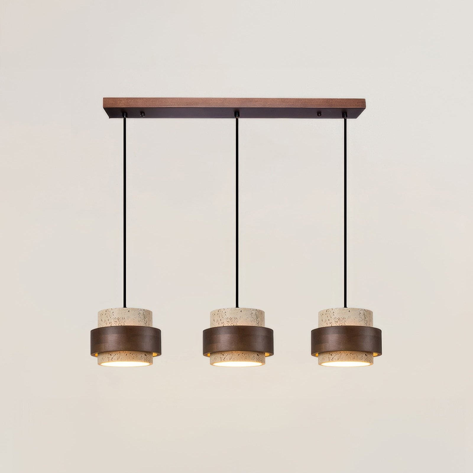Retro Layered Stone Pendant Lamp